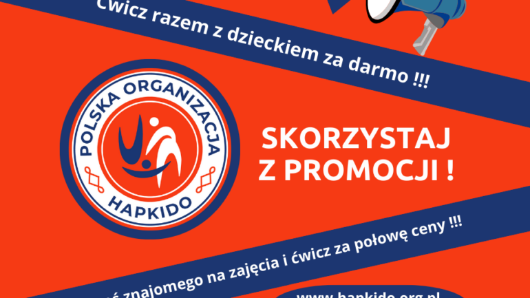 Promocja na zajęcia hapkido i kickboxingu!!!