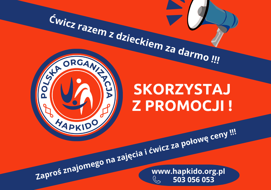 Promocja na zajęcia hapkido i kickboxingu!!!