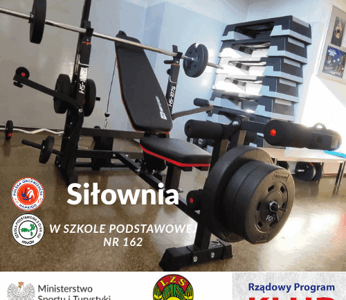 Nowa przestrzeń treningowa dla uczniów i klubu – siłownia w SP 162.