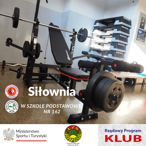 Nowa przestrzeń treningowa dla uczniów i klubu – siłownia w SP 162.