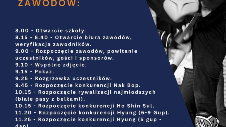 Plan zawodów.