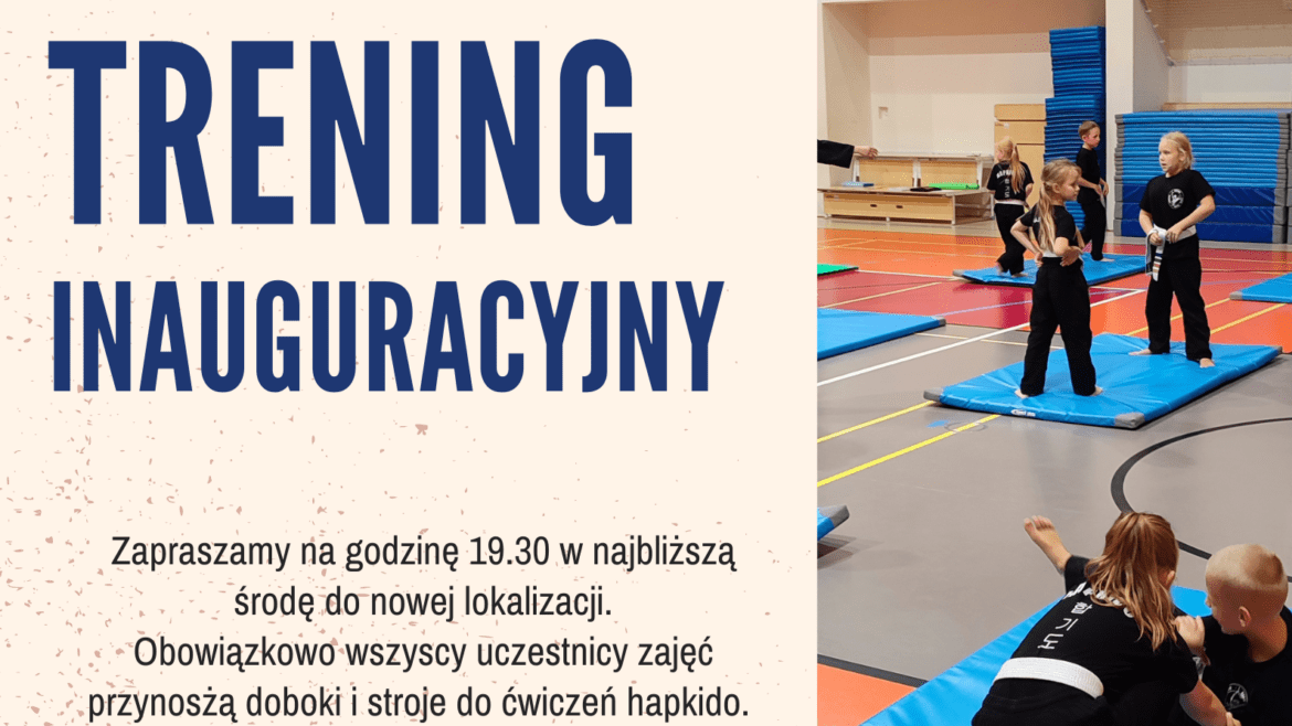 Pierwszy trening w Smoku Fałęckim.
